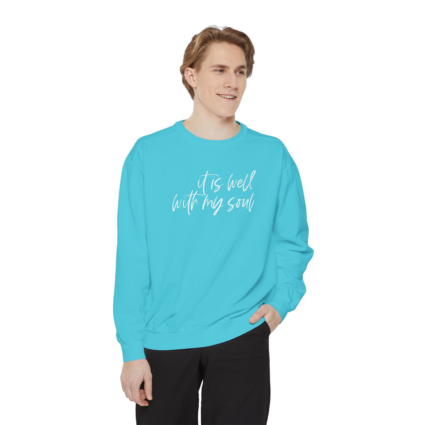 IT IS WELL COMFORT COLORS CREWNECK