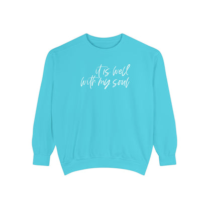 IT IS WELL COMFORT COLORS CREWNECK