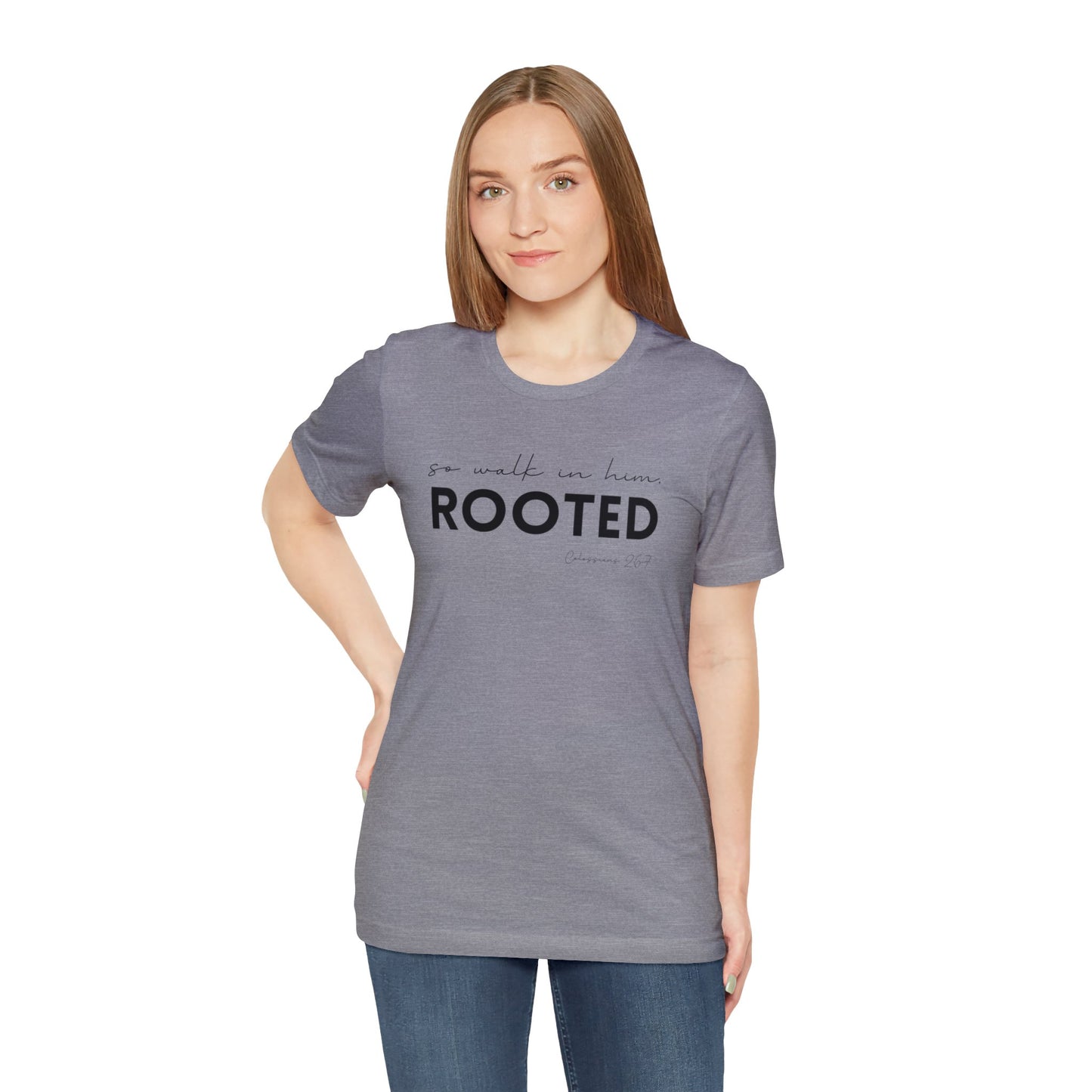 SO WALK IN HIM, ROOTED T-SHIRT