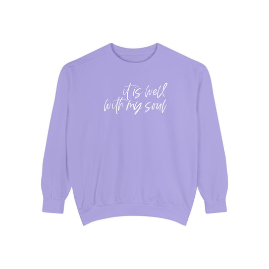 IT IS WELL COMFORT COLORS CREWNECK