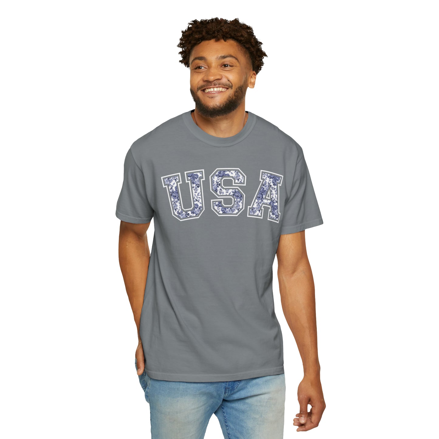 FLORAL USA T-SHIRT