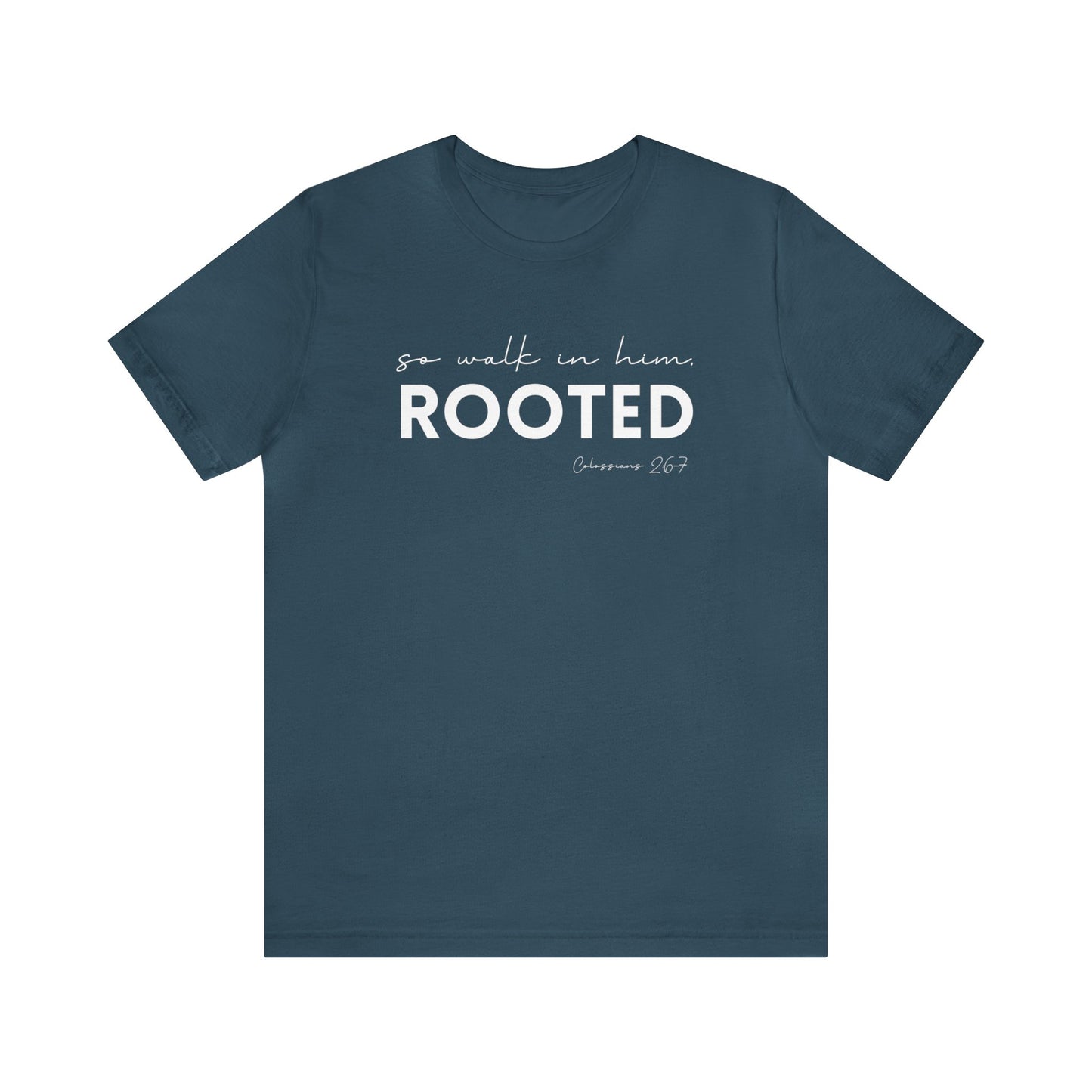 SO WALK IN HIM, ROOTED T-SHIRT