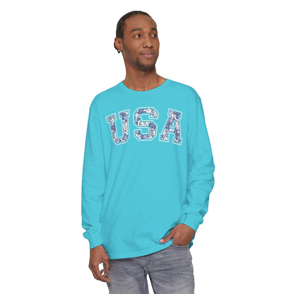 FLORAL USA LONG SLEEVE