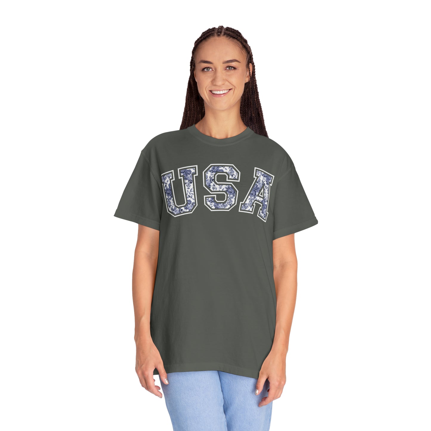 FLORAL USA T-SHIRT