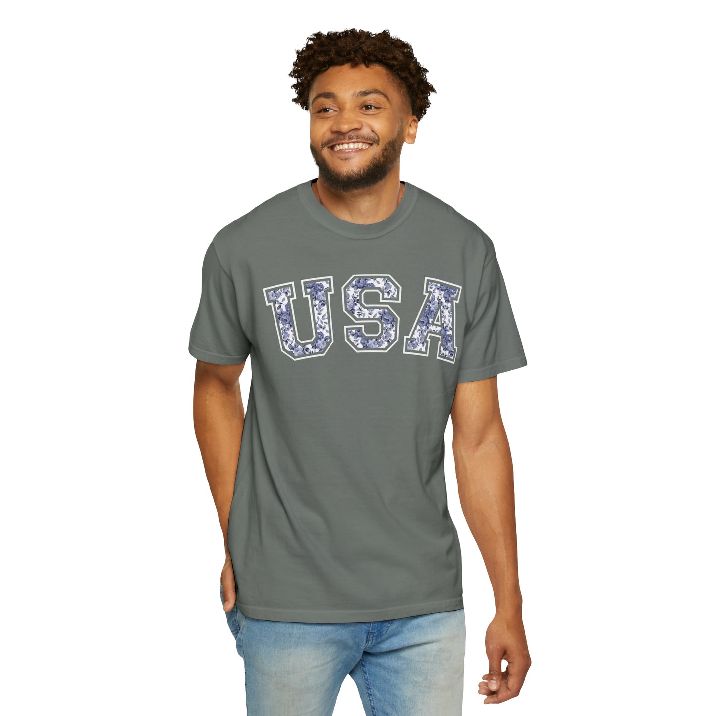 FLORAL USA T-SHIRT