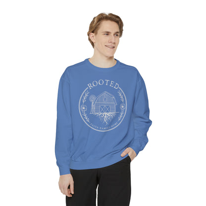 ROOTED COMFORT COLORS LOGO CREWNECK