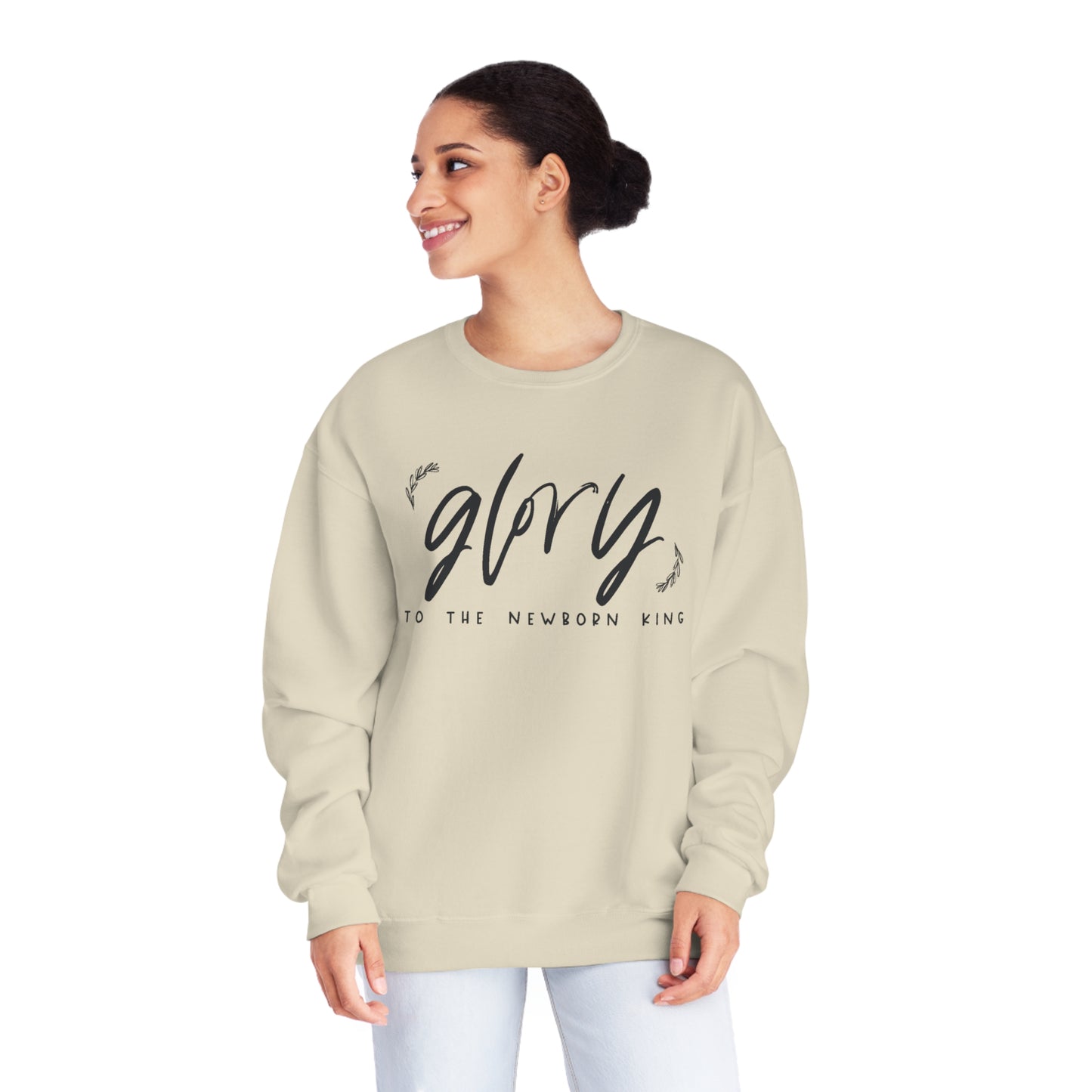 GLORY TO THE NEWBORN KING CHRISTMAS CREWNECK