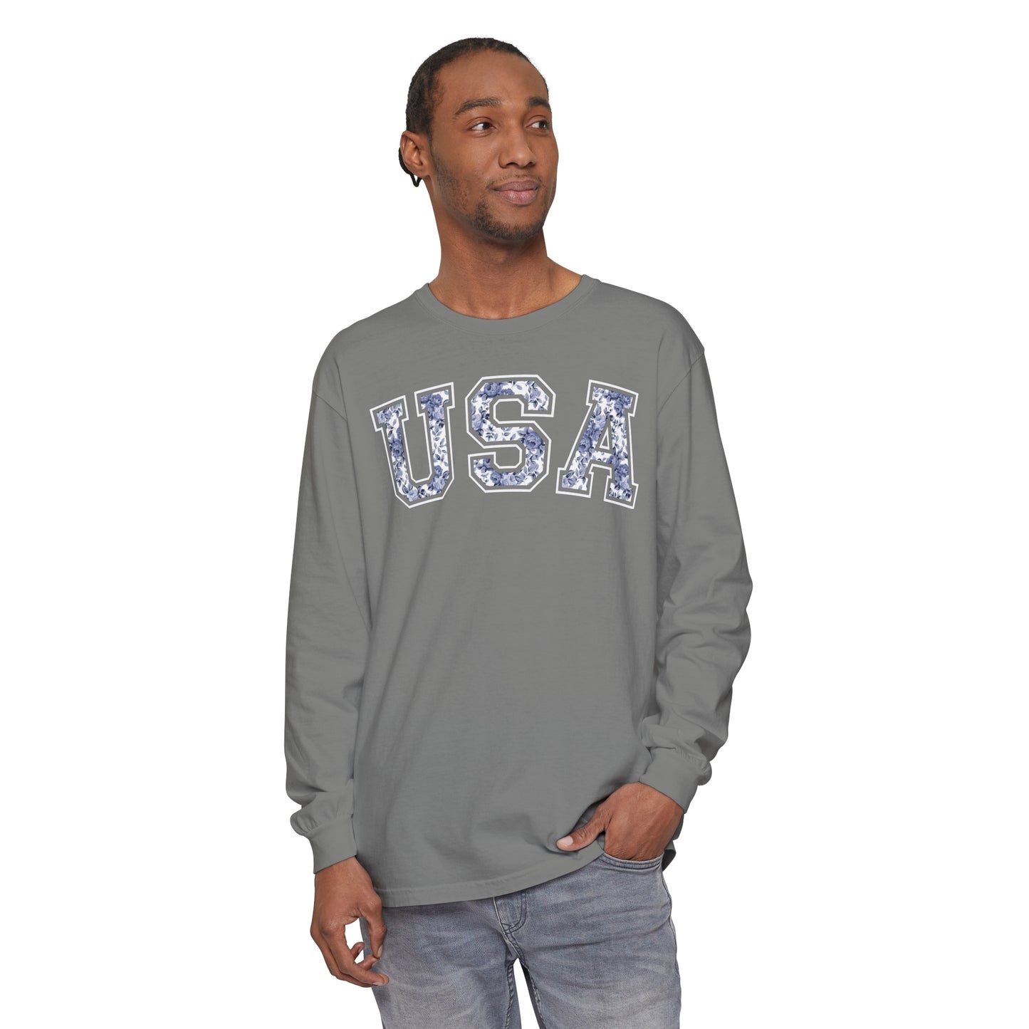 FLORAL USA LONG SLEEVE