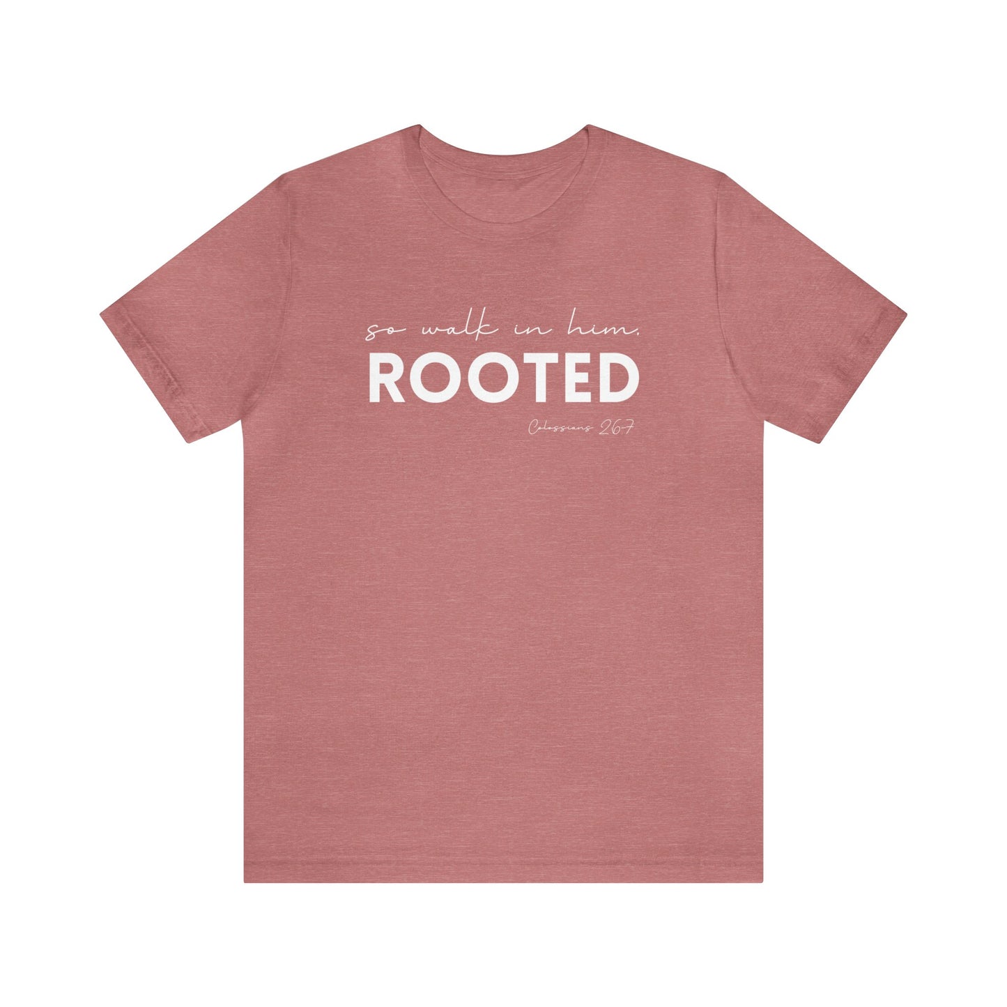 SO WALK IN HIM, ROOTED T-SHIRT