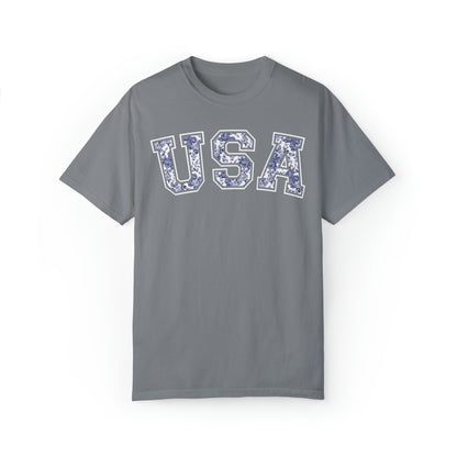 FLORAL USA T-SHIRT