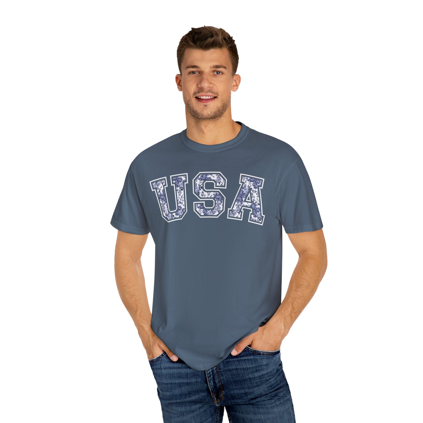 FLORAL USA T-SHIRT