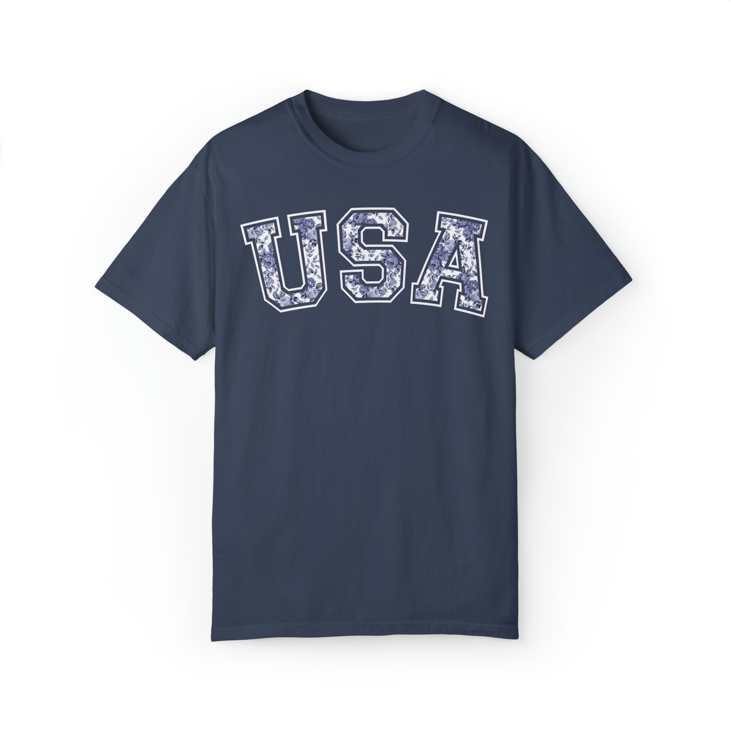 FLORAL USA T-SHIRT