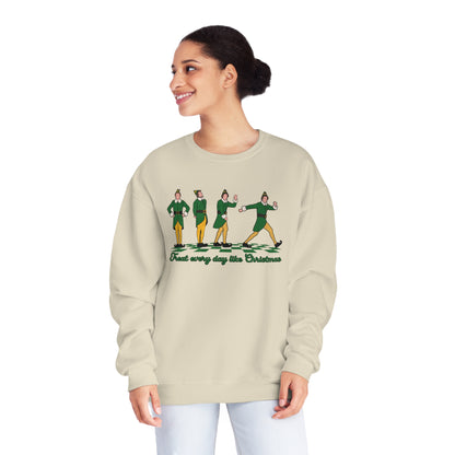 TREAT EVERY DAY LIKE CHRISTMAS CREWNECK