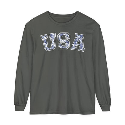 FLORAL USA LONG SLEEVE