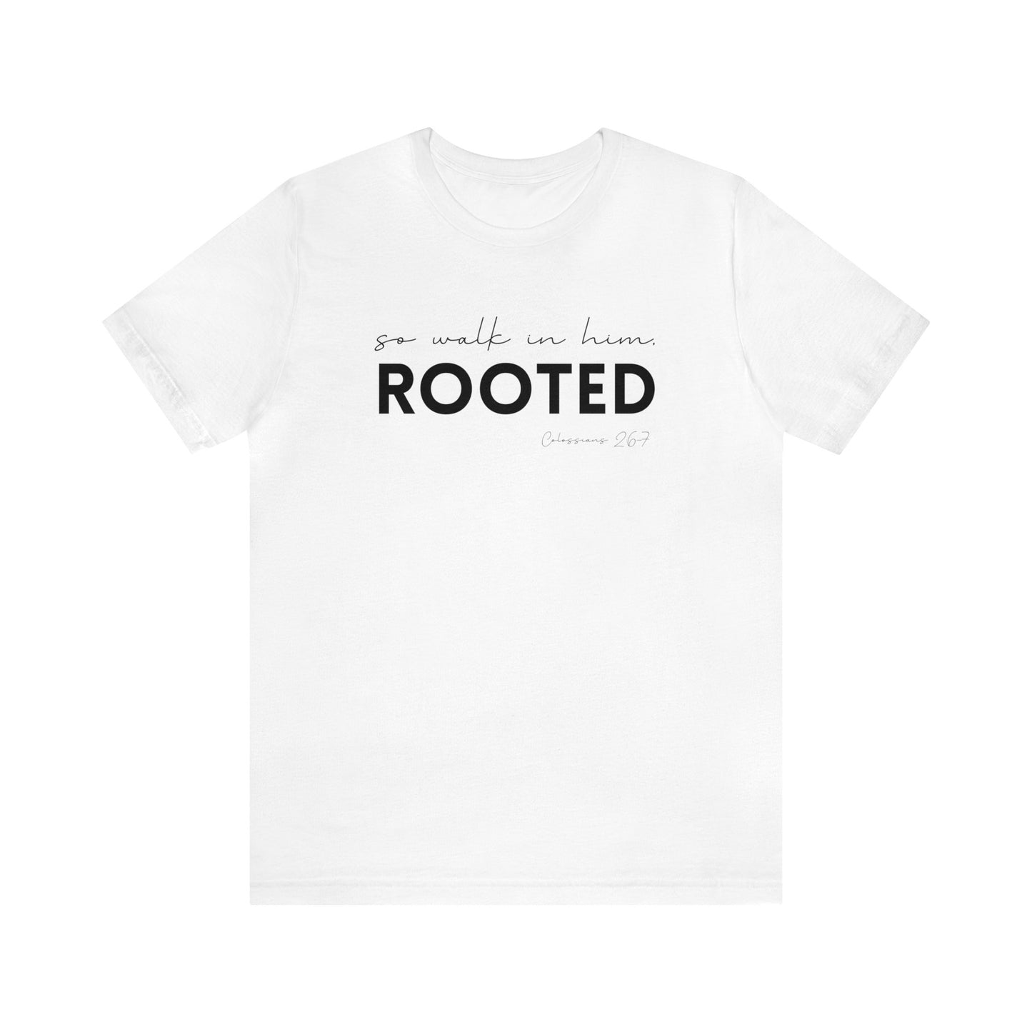 SO WALK IN HIM, ROOTED T-SHIRT