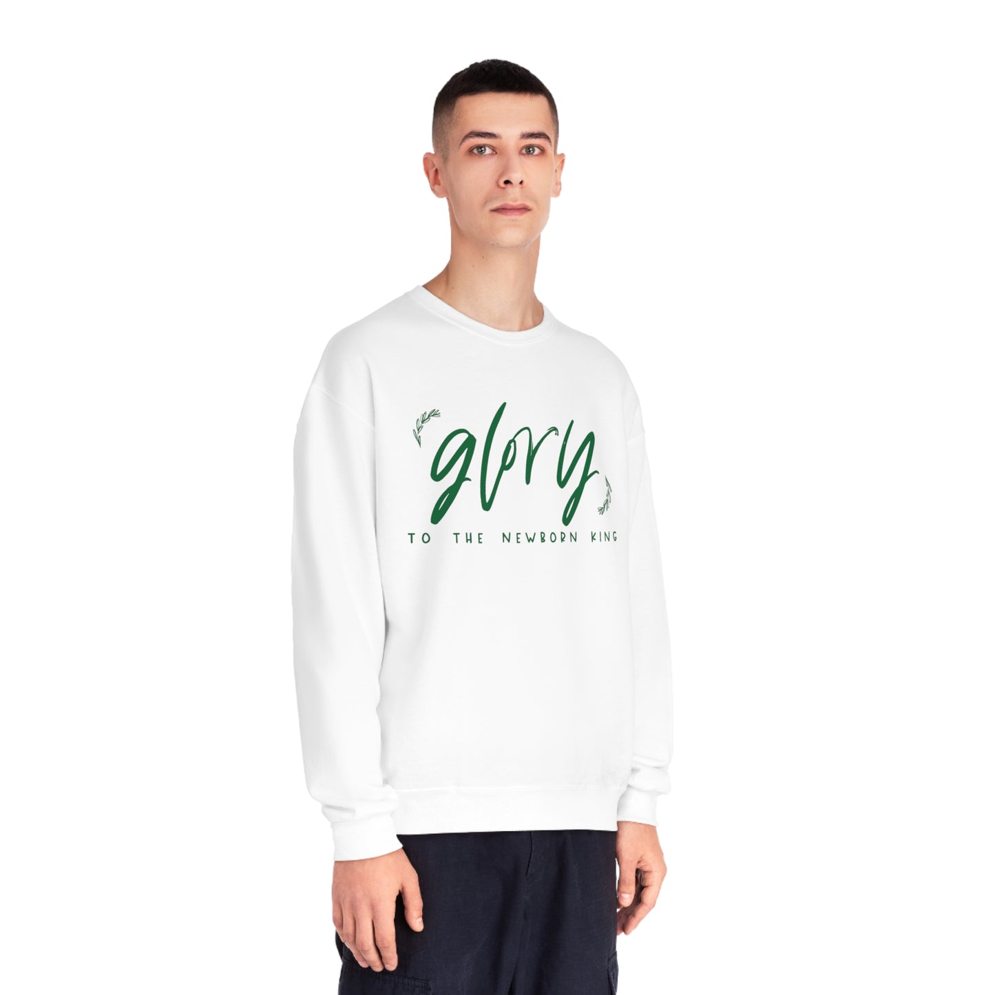 GLORY TO THE NEWBORN KING CHRISTMAS CREWNECK