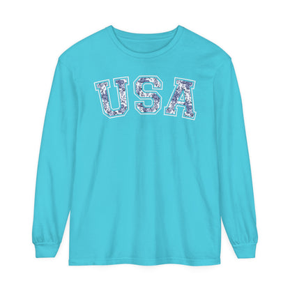 FLORAL USA LONG SLEEVE