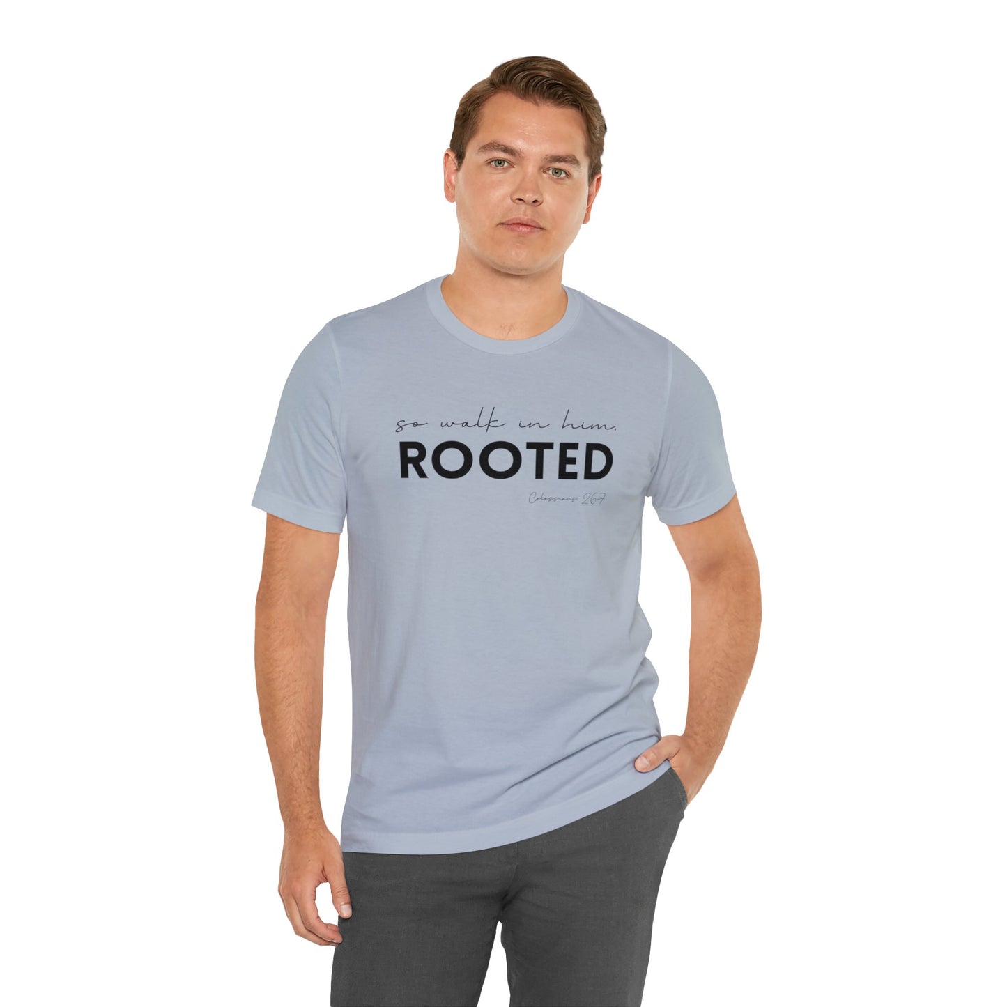 SO WALK IN HIM, ROOTED T-SHIRT