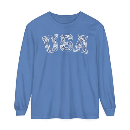 FLORAL USA LONG SLEEVE