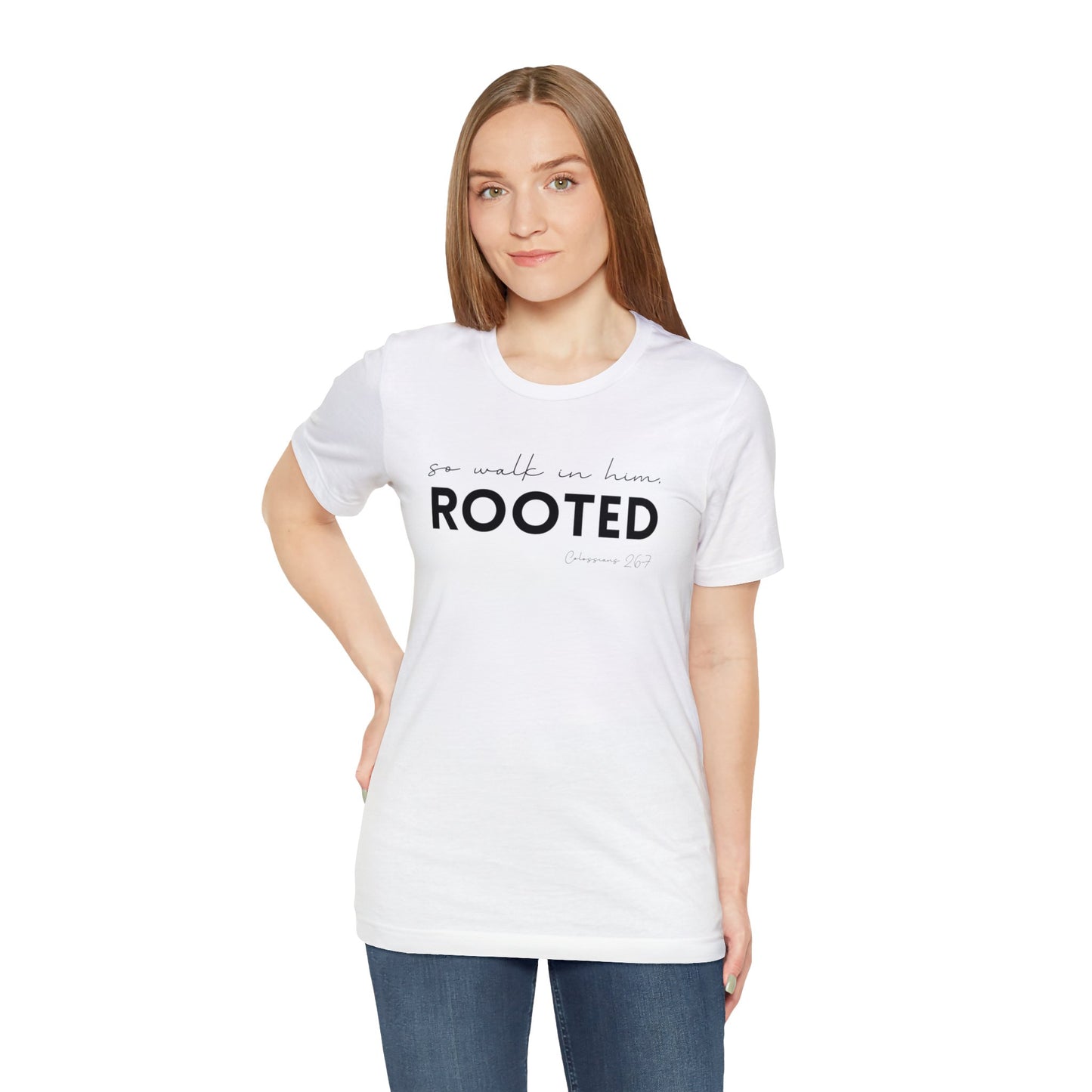 SO WALK IN HIM, ROOTED T-SHIRT