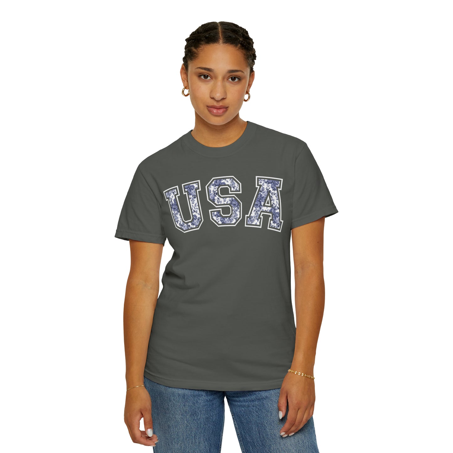 FLORAL USA T-SHIRT