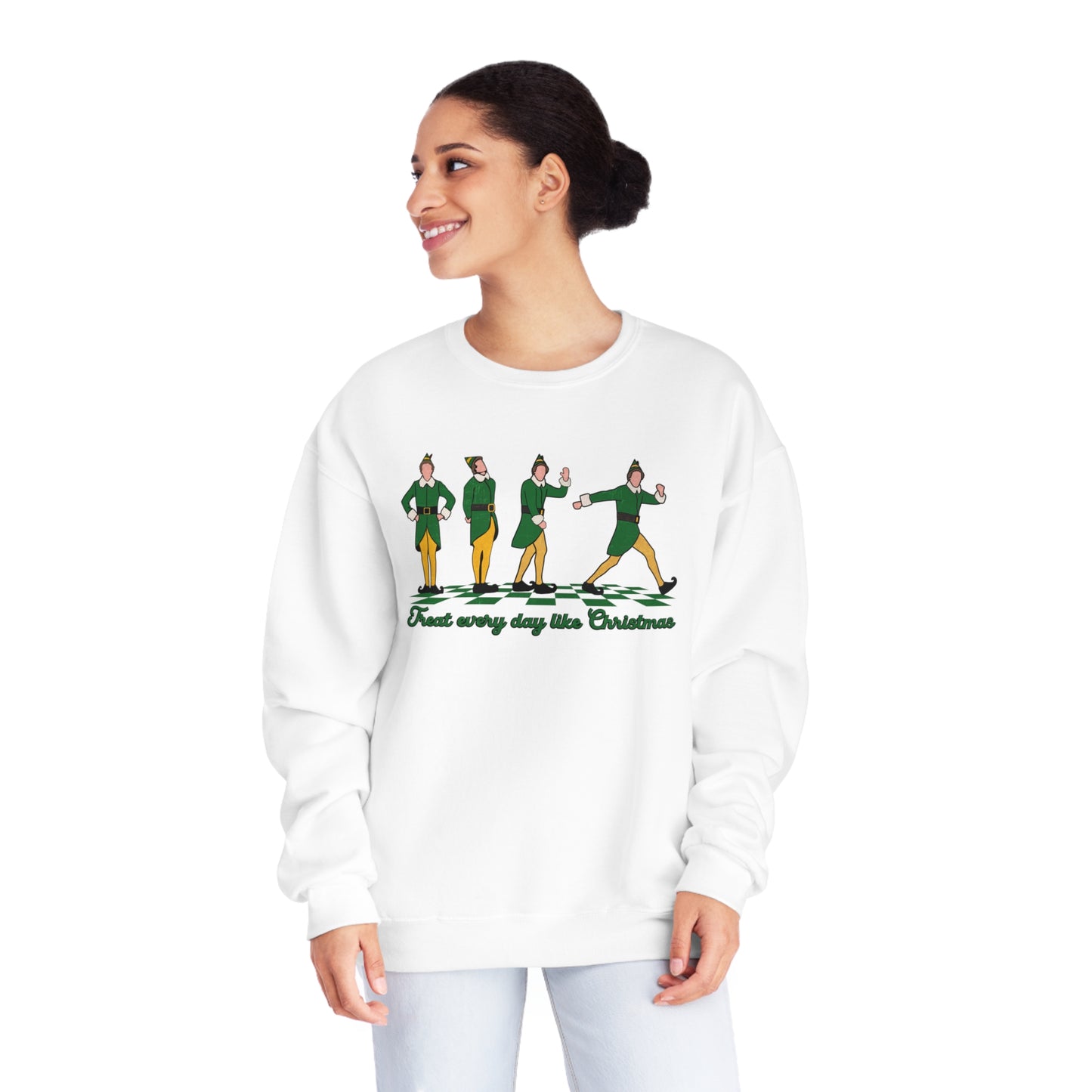 TREAT EVERY DAY LIKE CHRISTMAS CREWNECK