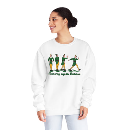 TREAT EVERY DAY LIKE CHRISTMAS CREWNECK