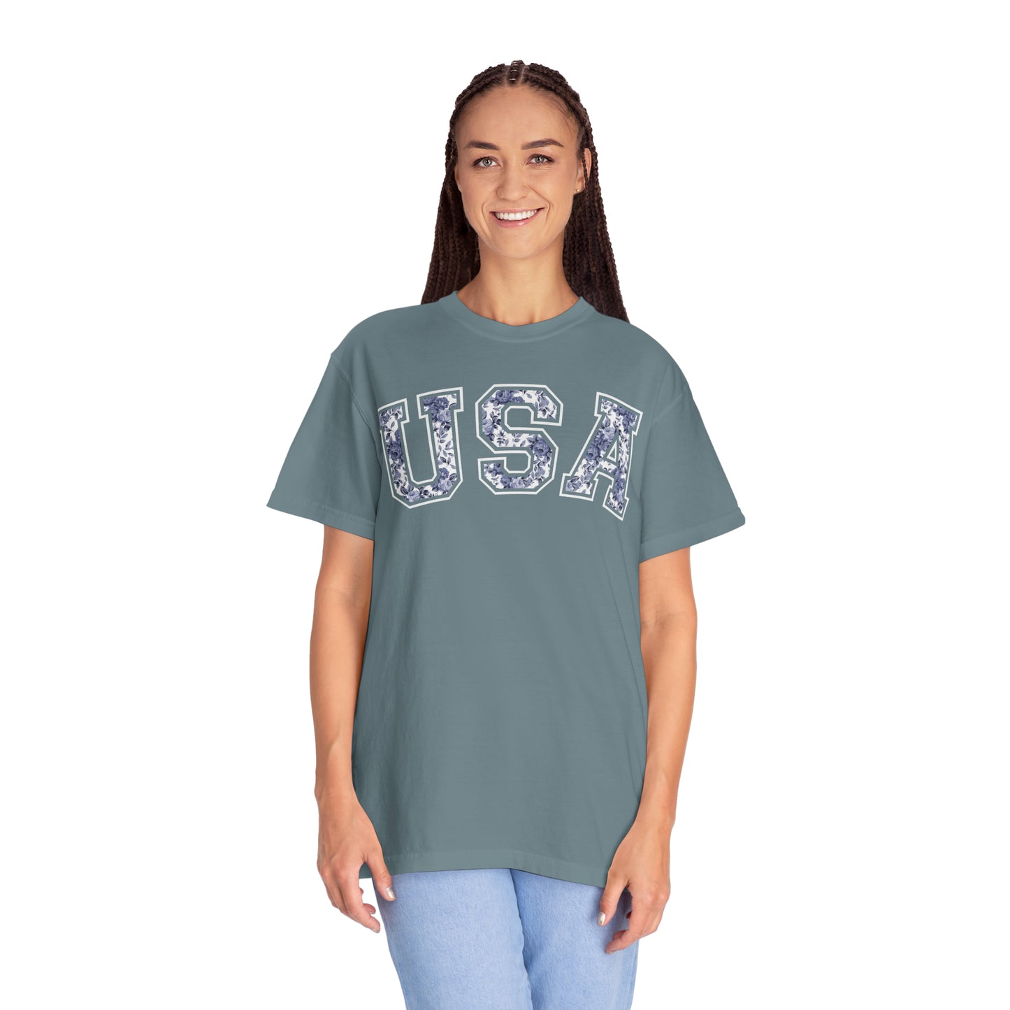 FLORAL USA T-SHIRT