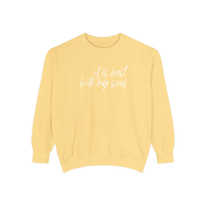 IT IS WELL COMFORT COLORS CREWNECK