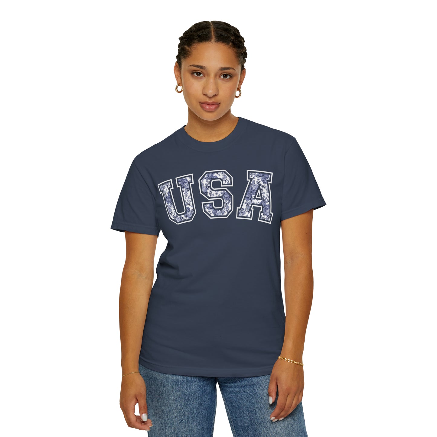 FLORAL USA T-SHIRT