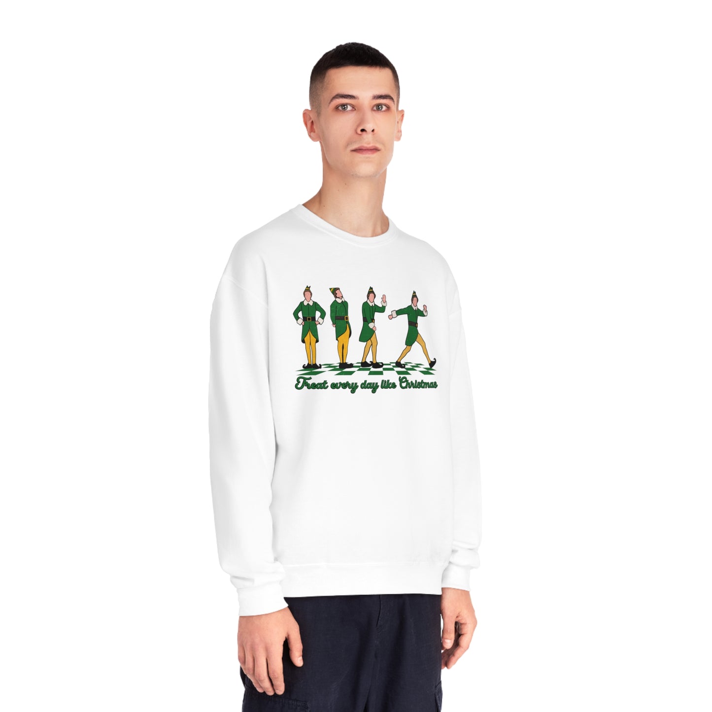 TREAT EVERY DAY LIKE CHRISTMAS CREWNECK