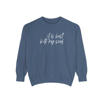 IT IS WELL COMFORT COLORS CREWNECK