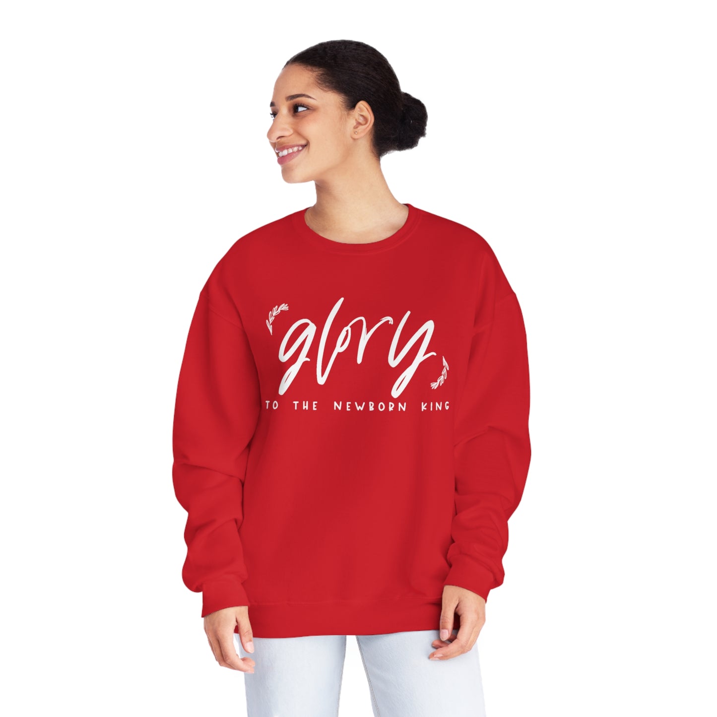 GLORY TO THE NEWBORN KING CHRISTMAS CREWNECK