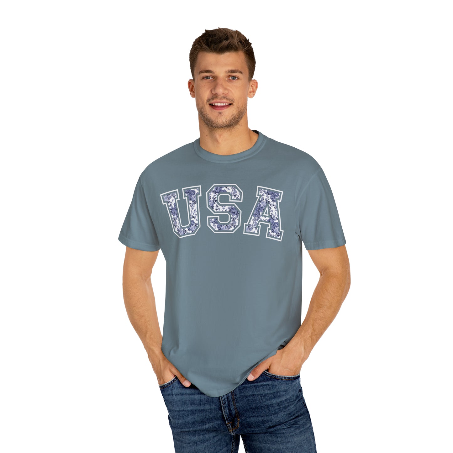 FLORAL USA T-SHIRT