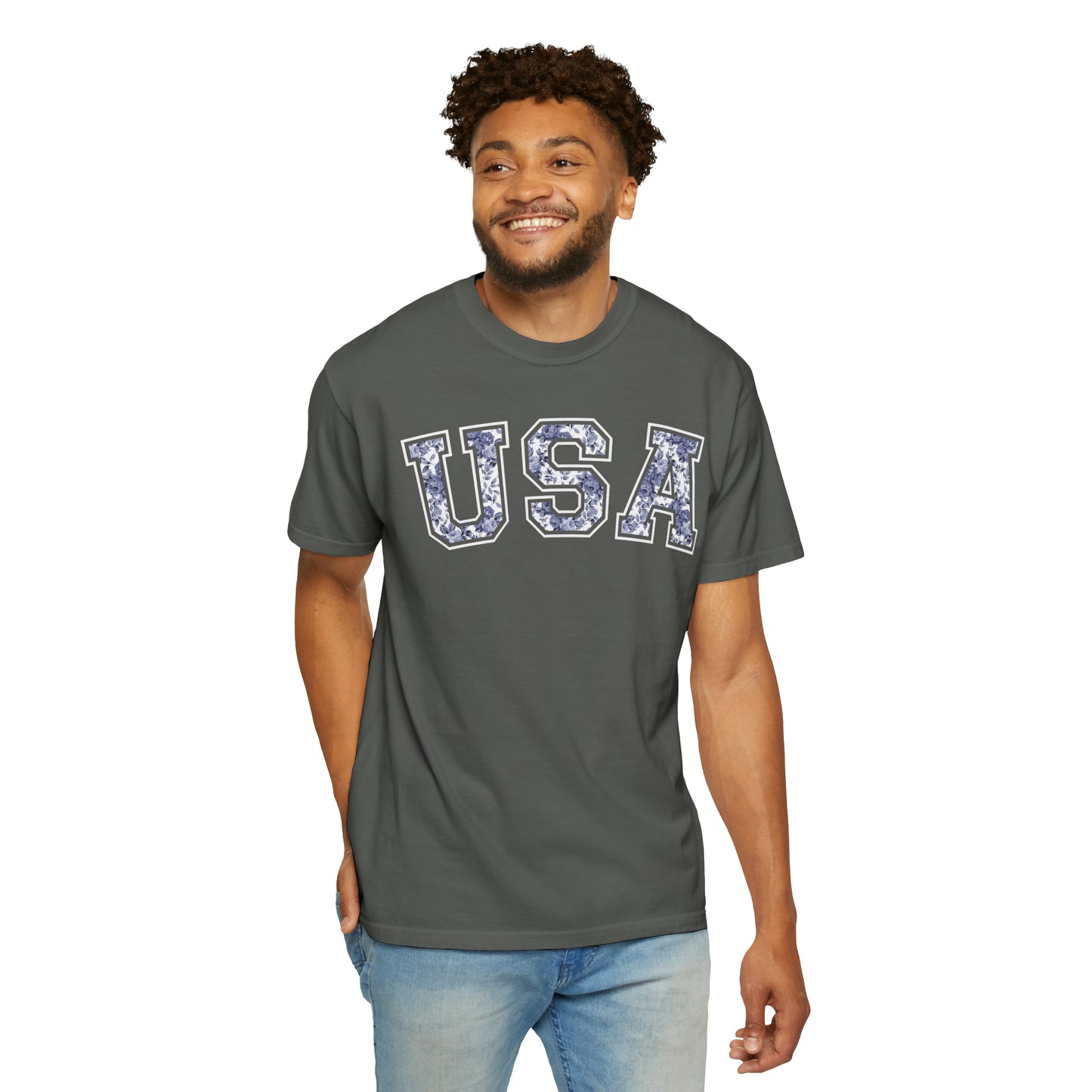 FLORAL USA T-SHIRT