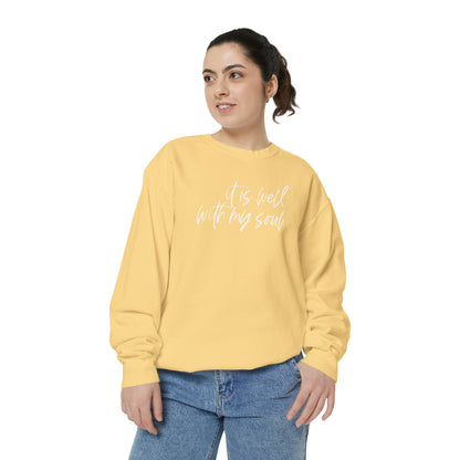 IT IS WELL COMFORT COLORS CREWNECK