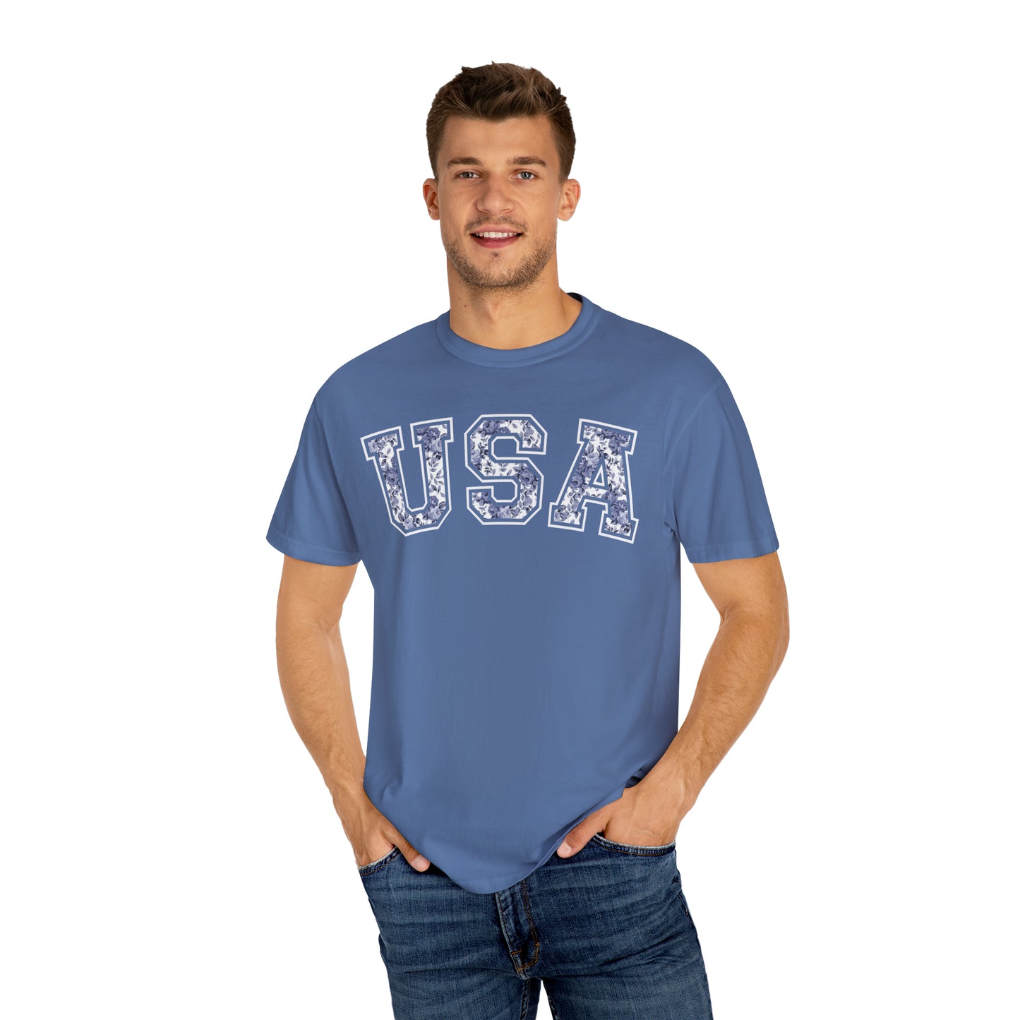 FLORAL USA T-SHIRT