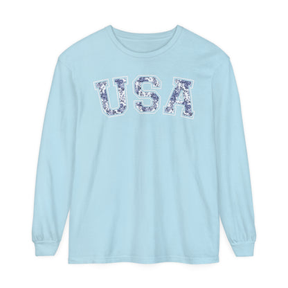 FLORAL USA LONG SLEEVE