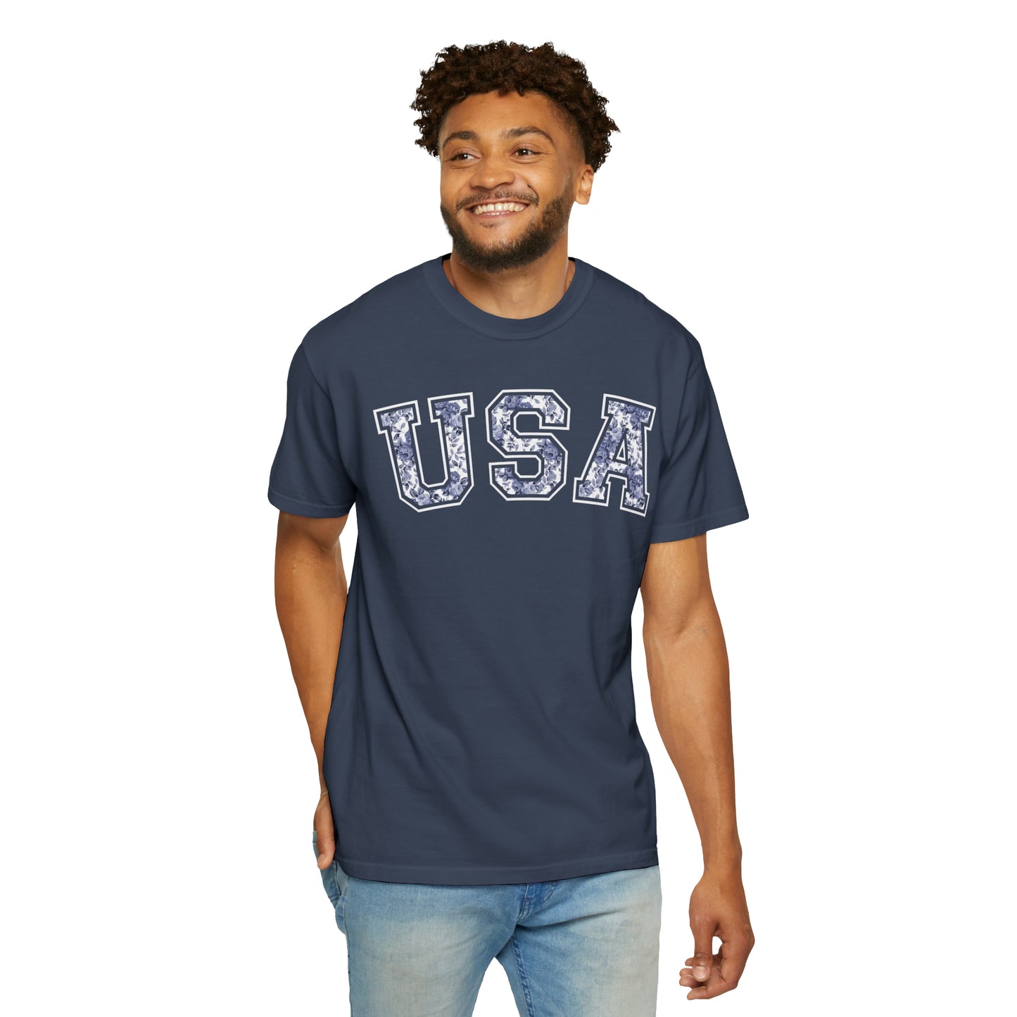 FLORAL USA T-SHIRT