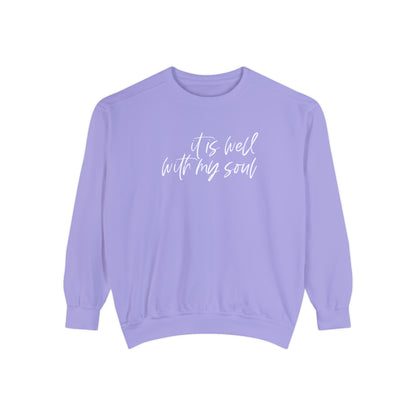 IT IS WELL COMFORT COLORS CREWNECK