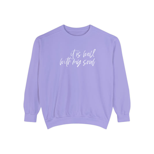 IT IS WELL COMFORT COLORS CREWNECK