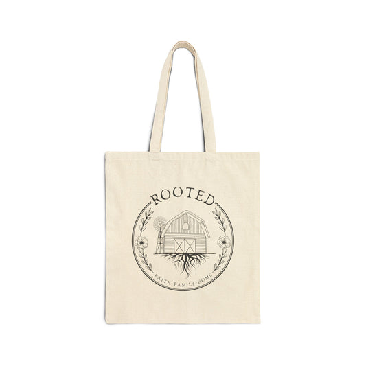 ROOTED CANVAS TOTE