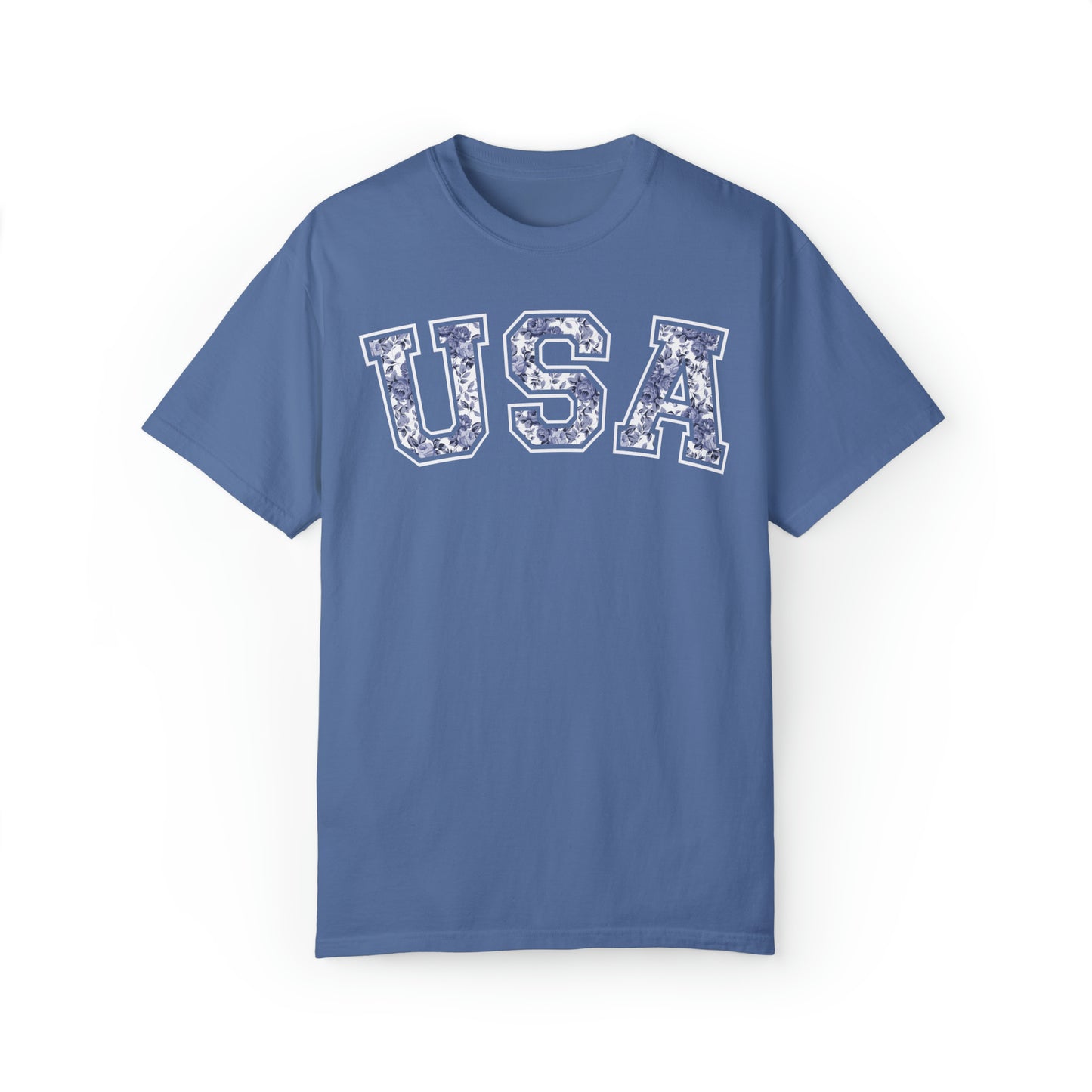 FLORAL USA T-SHIRT