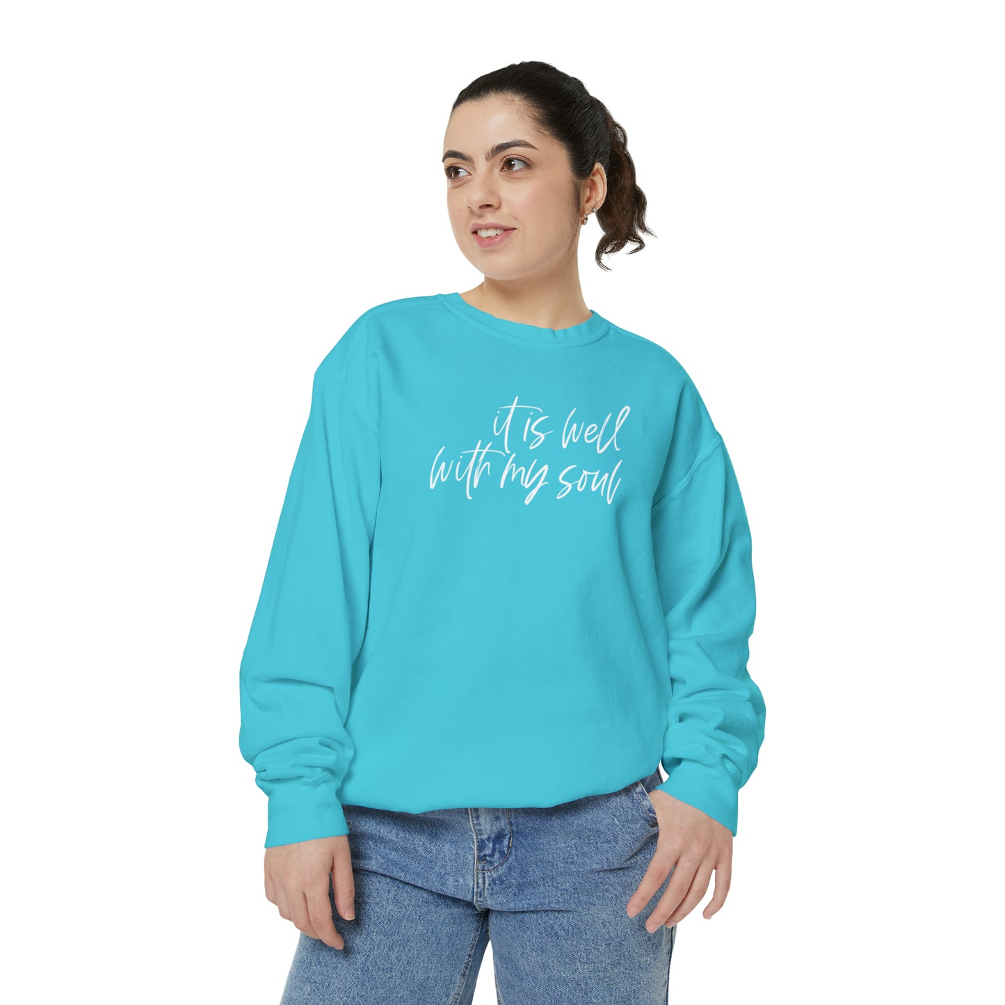 IT IS WELL COMFORT COLORS CREWNECK