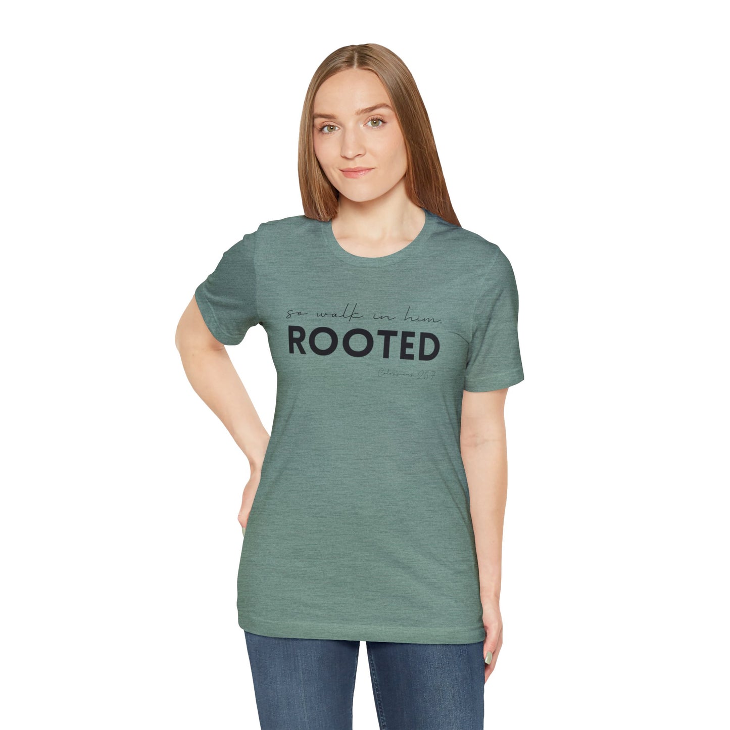 SO WALK IN HIM, ROOTED T-SHIRT