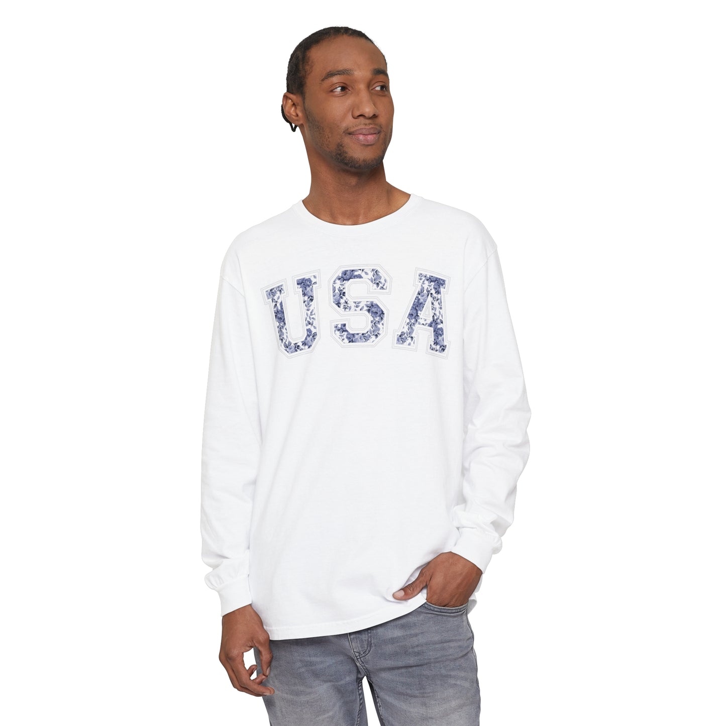 FLORAL USA LONG SLEEVE